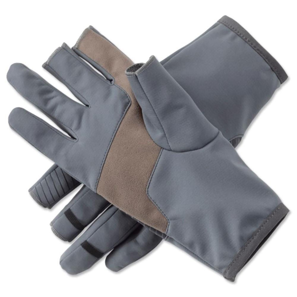 Orvis Trigger Finger Softshell Gloves in Turbulence